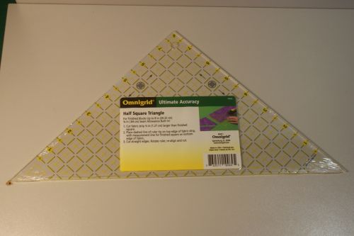 OMNIGRID 8 INCH HALF SQUARE TRIANGLE RULER